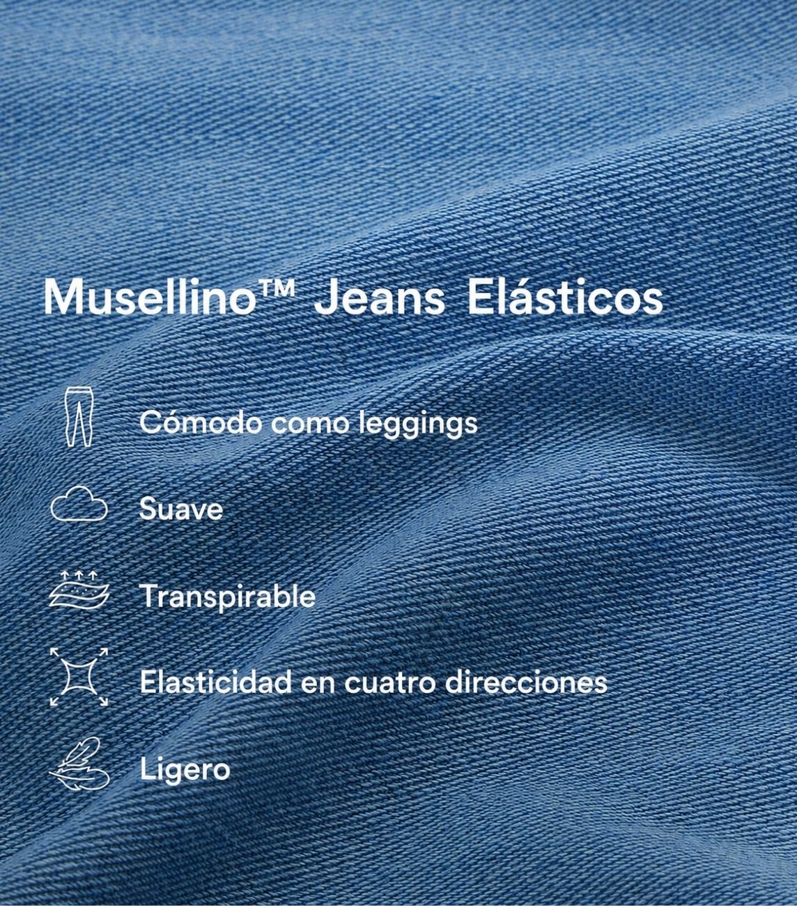 Musellino™ Jeans Elásticos